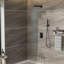 Système de pomme de douche carré double - Support mural en caoutchouc bronze huilé 12 pouces-121245163