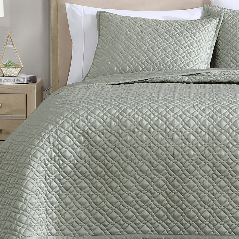 Ensemble d'édredon 3 pièces Noble Tence Tencel Lyocell, Édredon très grand + 2 taies décoratives très, Vert