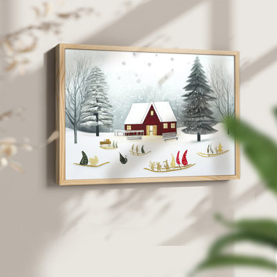 «Chirstmas Art» - XCV - Reproduction encadrée - Restickable