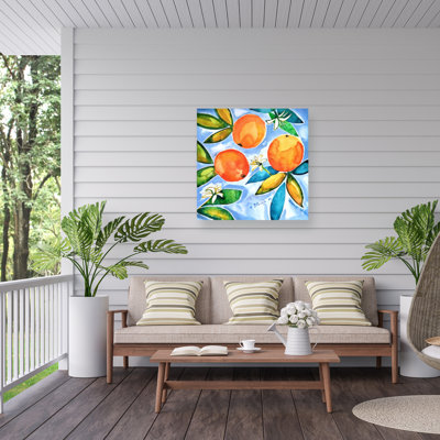 Julija Belickien Oranges Blooming Outdoor  Canvas