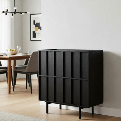 Simple Lined Sideboard