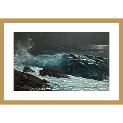 «Sunlight on the Coast» par Winslow Homer - impression giclée encadrée