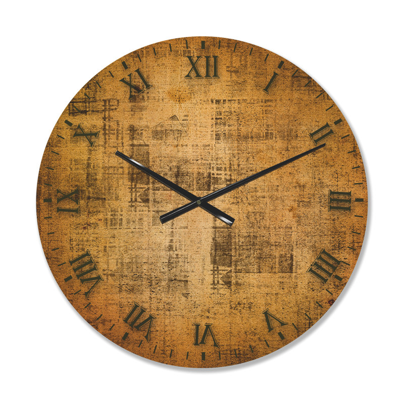 Horloge murale en bois antique, Moyenne