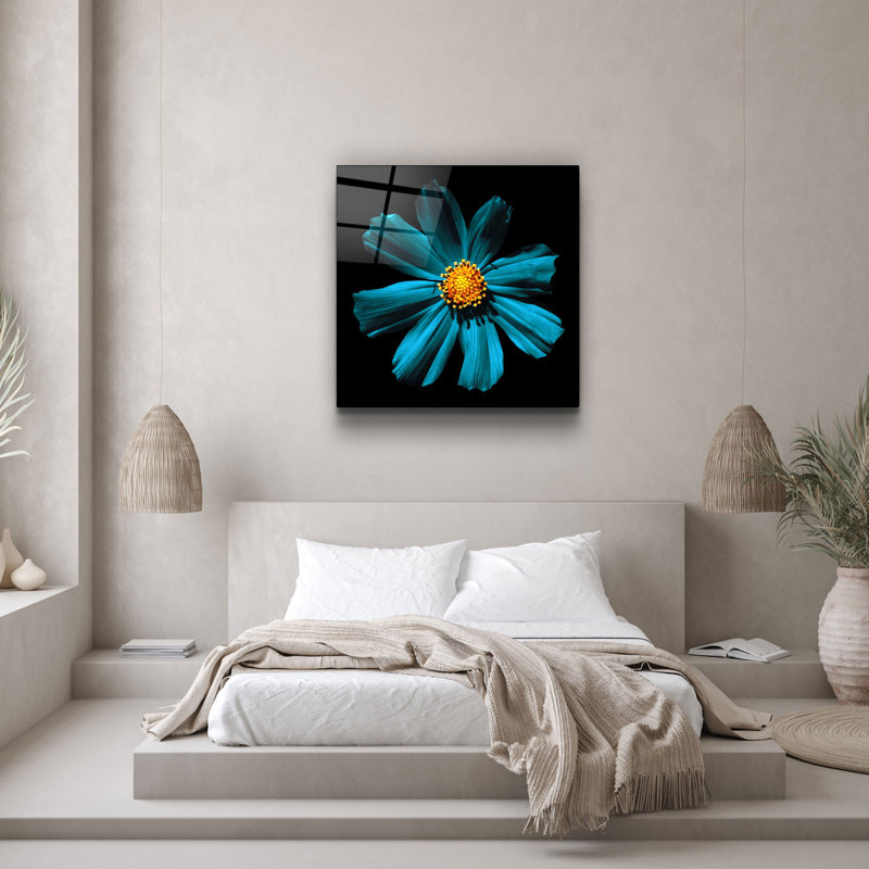 Superbe peinture décorative en verre trempé de 19,7 po x 19,7 po | 100% verre trempé, épaisseur: 0,16 pouce | Impression UV pour des couleurs éclatantes | Parfait pour la décoration intérieure, le salon ou le bureau