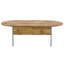 Table basse ovale avec tiroirs