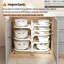 Rangement à 8 niveaux pour casseroles et poêles à l'intérieur de l'armoire