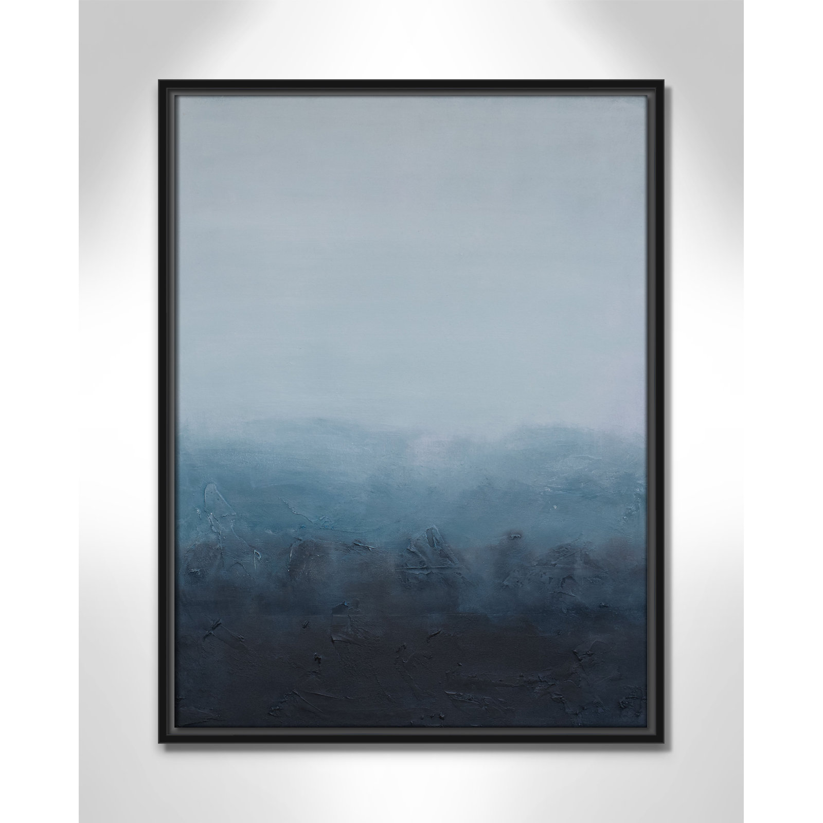 Elemental I Print by S.H. Khan, 19.5'' W x 25.5'' H, Black Floater