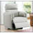 Sagen Gray Faux Leather Glider Recliner With Swivel, Combining Comfort And Style For Modern Living