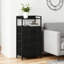 40.9 cm W Steel Bedside Table