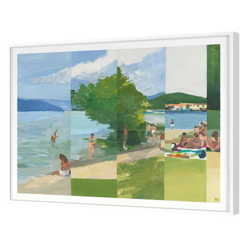 Summer Daze 3 Print by PC Ngo, White Framed, 38" H x 50" W