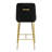 Upholstered Counter Stool with Metal Frame-89088870