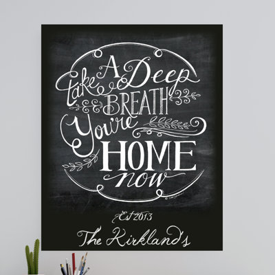 Décalcomanie murale personnalisée your home