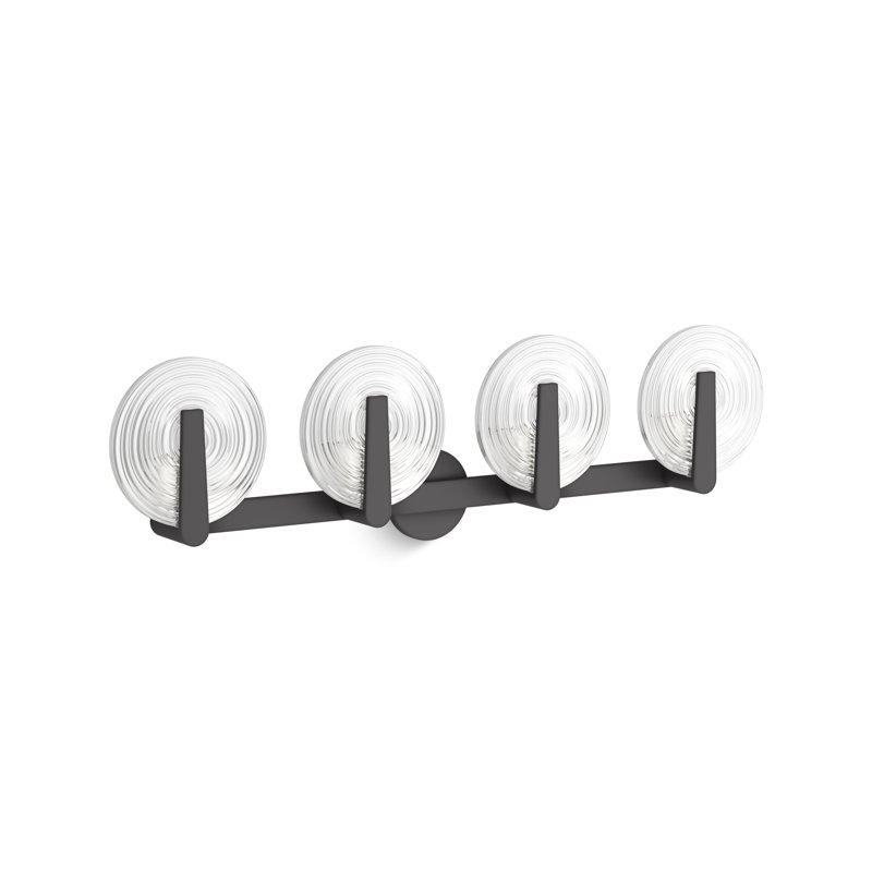 Hint Four-Light Sconce, Matte Black