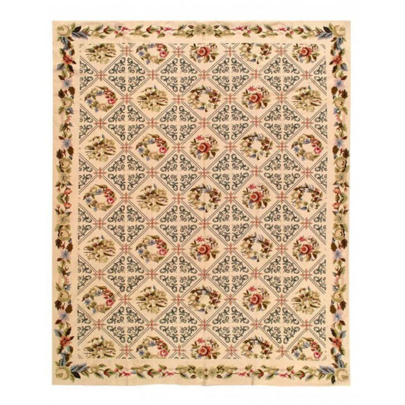 Wool Floral Area Rug