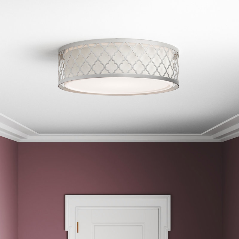 Giselle LED Flush Mount, Polished Nickel