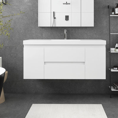 Juriaan 48'' Single Bathroom Vanity with Resin Top