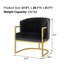 Fauteuil contemporain en peluche avec dossier ergonomique et structure en métal-1564682301