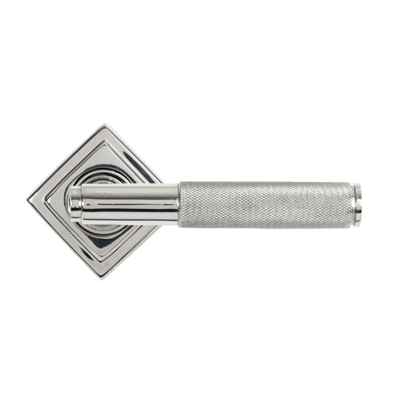Single Dummy Door Handle, Polished Marine