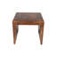 Table de bout carrée 24 "en cuivre et bois