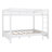 Wood Queen Size Bunk Bed With Ladder-2069216039