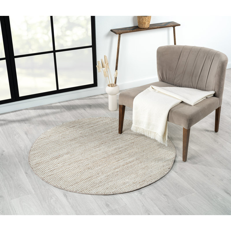Elysia beige Rug, Round 120cm