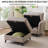 Rexulqo 42.5'' Oversized Accent Chair with Ottoman,All Seats Storage,Chenille Big Armchair,24.5'' Deep Seat,2 Throw Pillows,Reading Chair,Lounge Chair For Living Room,Bedroom ,Office,Khaki-1458571546