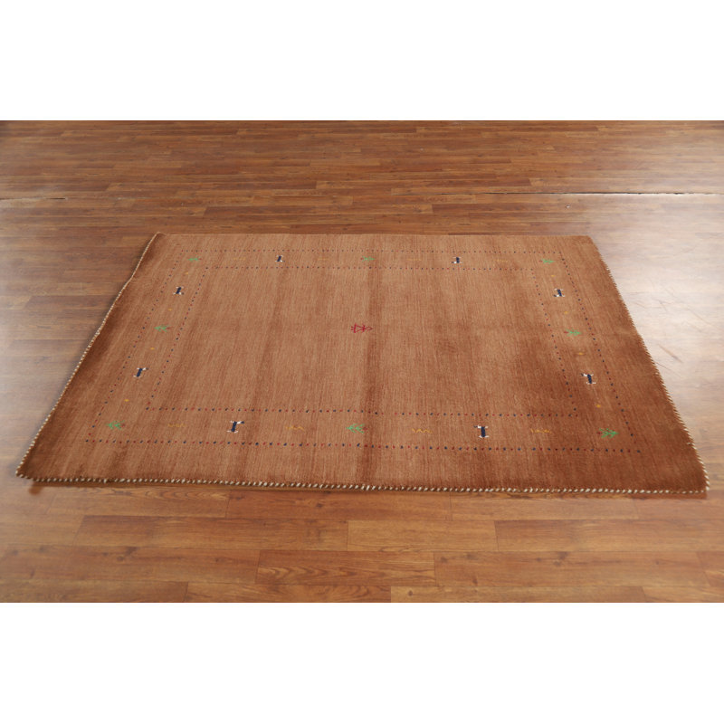 Handmade Gabbeh Oriental Accent Rug 4x6