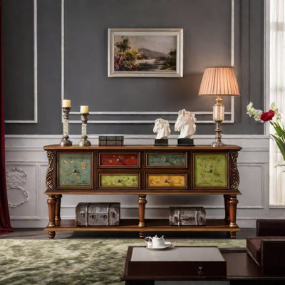 American Country Style Accent Cabinet