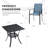 Rekiya 3 - Person Patio Dining Set with Square Table-745568235