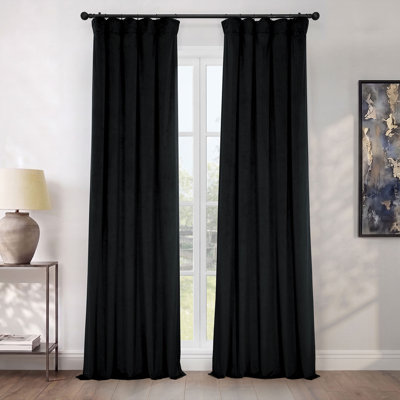 Matra Room Darkening Rod Pocket Single Curtain Panel