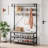 Hall Tree With Storage Bench Coat Rack Shoe Bench 4-In-1