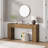 55.12'' Console Table With Drawers And LED Light-663281786