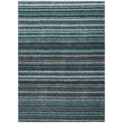 Augustinus Washable Striped Indoor / Outdoor Rug