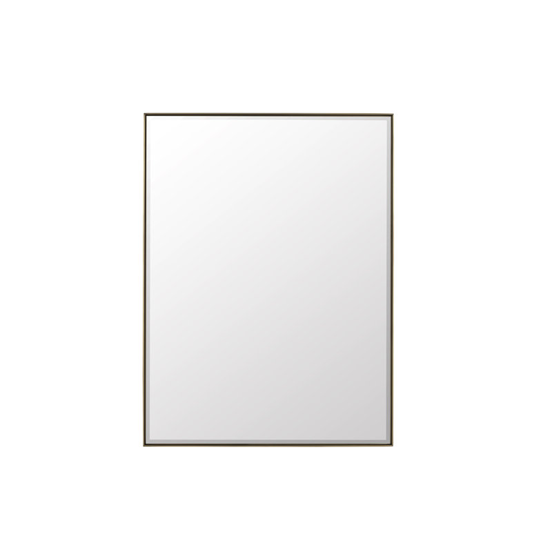 Rohe Flat Metal Beveled Wall Mirror