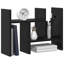 Rangement de bureau en chêne noir 13,6 x 6,1 x 14,0 po-933594418