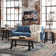 Ensemble de 3 tables basses en bois massif de style industriel 42 po avec 2 tables d'appoint Adam