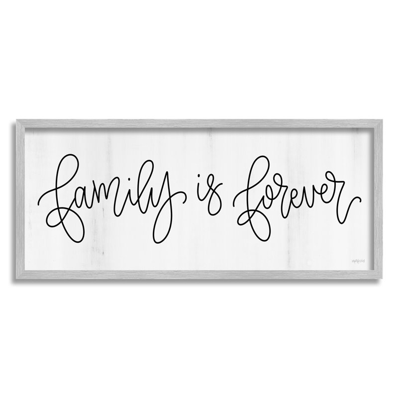 «Family Is Forever Expression Rustic» par imperfect Dust - impression, L 24 po x H 10 po, Estampe numérique Farmhouse