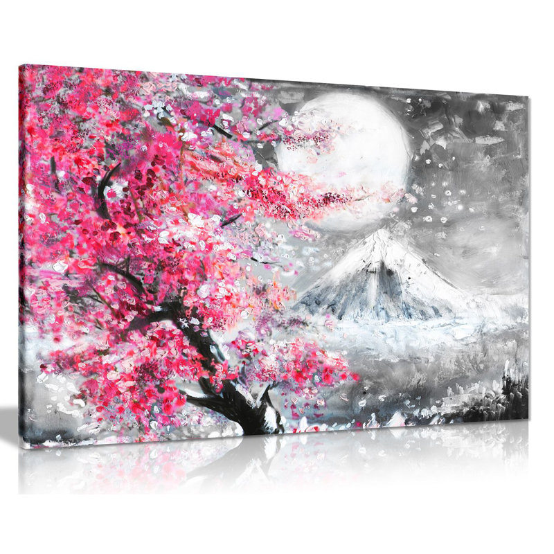 Japanese Cherry Blossom - Wrapped Canvas Print, 41cm H x 61cm W