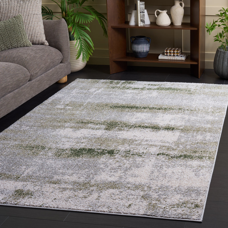 Wave Performance Abstract Indoor Rug, Rectangle 5'3" x 7'6"