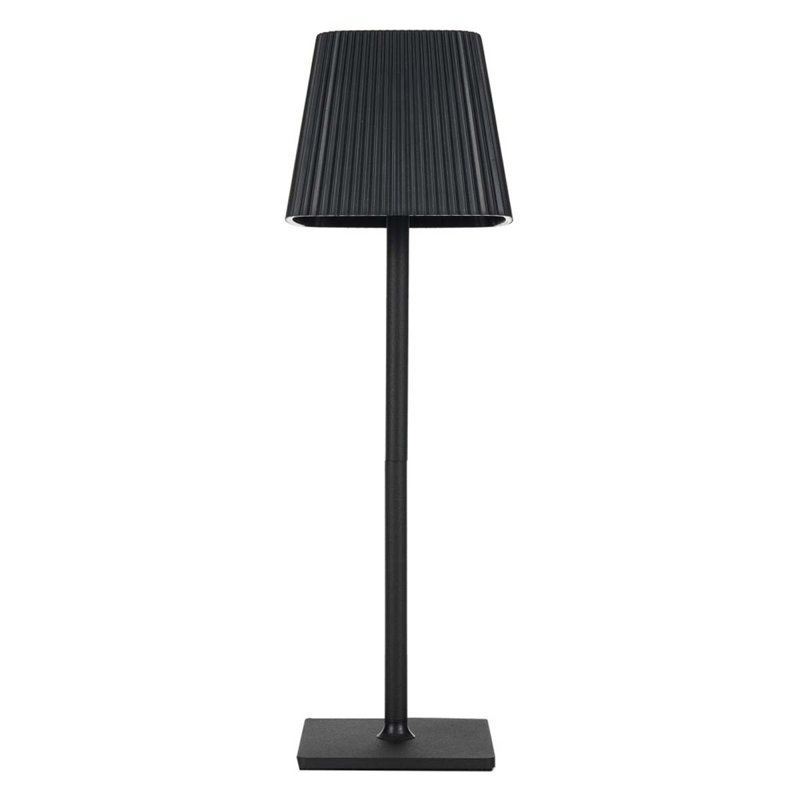 Lampe tactile imperméable à l'eau pour la maison, 4000 mAh 3W Lampe de table à piles portable sans fil, Black