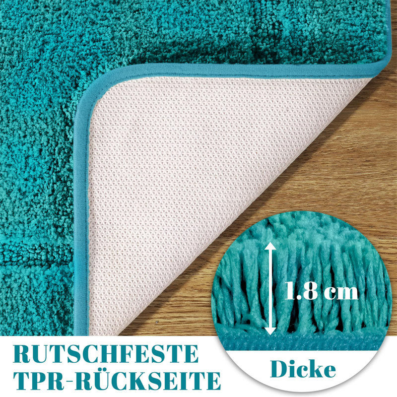 Rectangle Bath Mat, Blue
