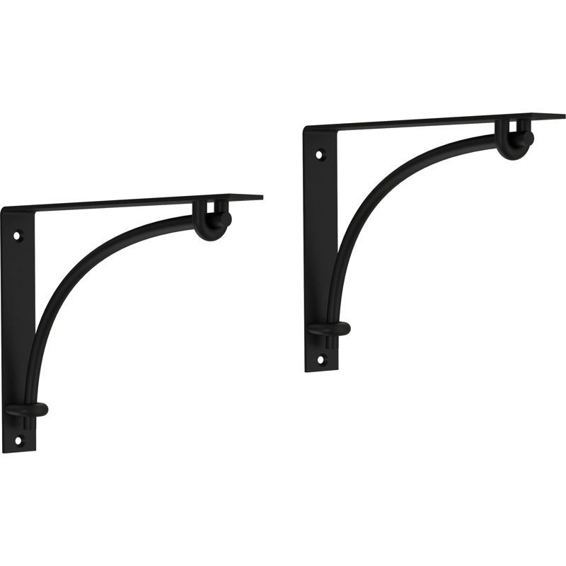 Decorative Brackets, Matte Black
