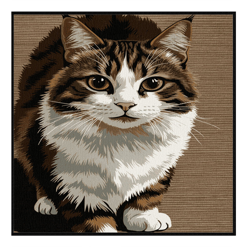 Washable Puspin Cats Area Rug, Rectangle 8' x 12'