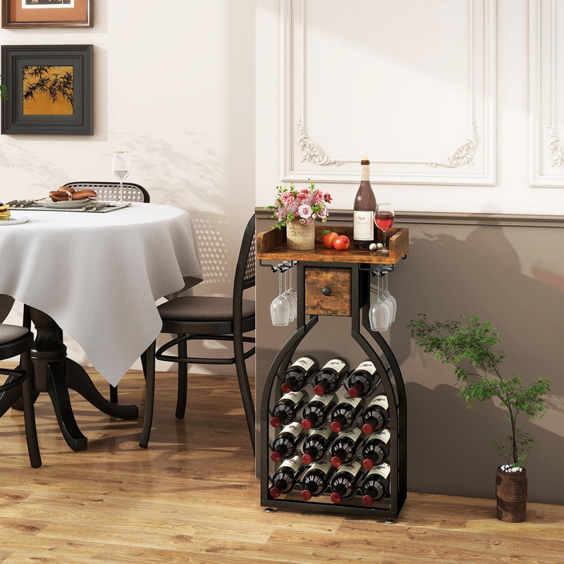 Wine Bottle & Glass Rack