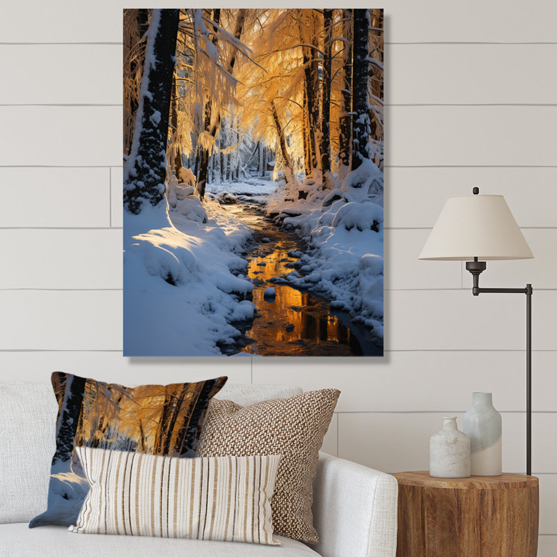 Mirryah Alaska Silent Winter I - reproduction, H 32 po x l 24 po x P 1 po, Toile tendue