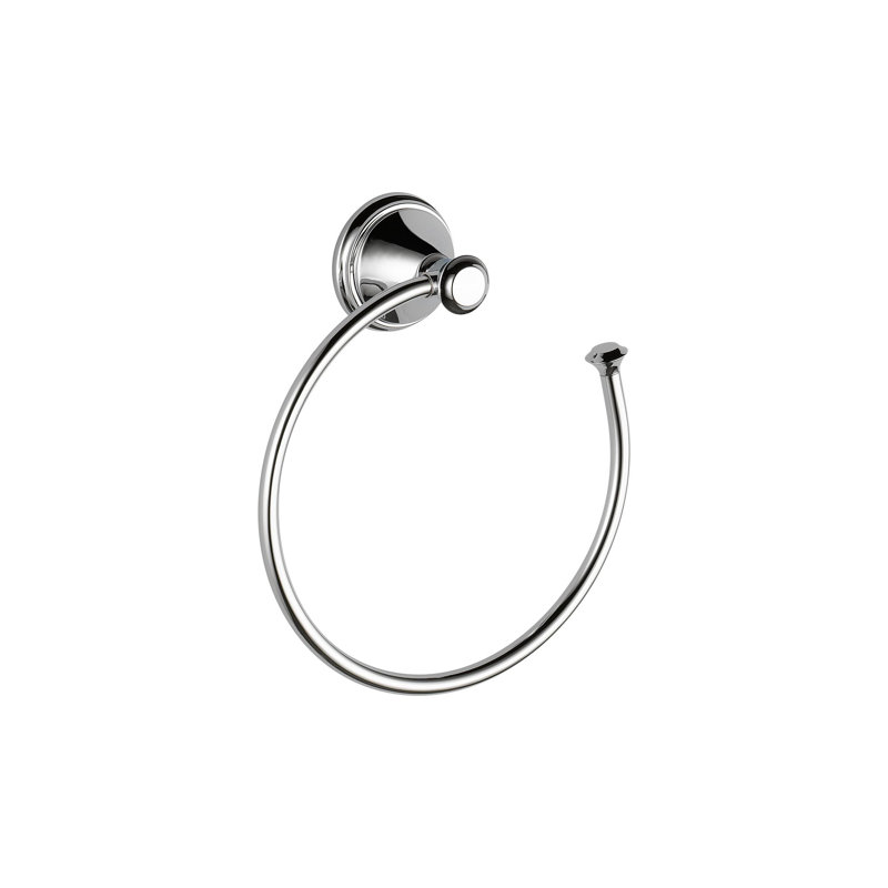 Delta Cassidy Wall Mount Round Open Towel Ring Bath Hardware Accessory, Chrome