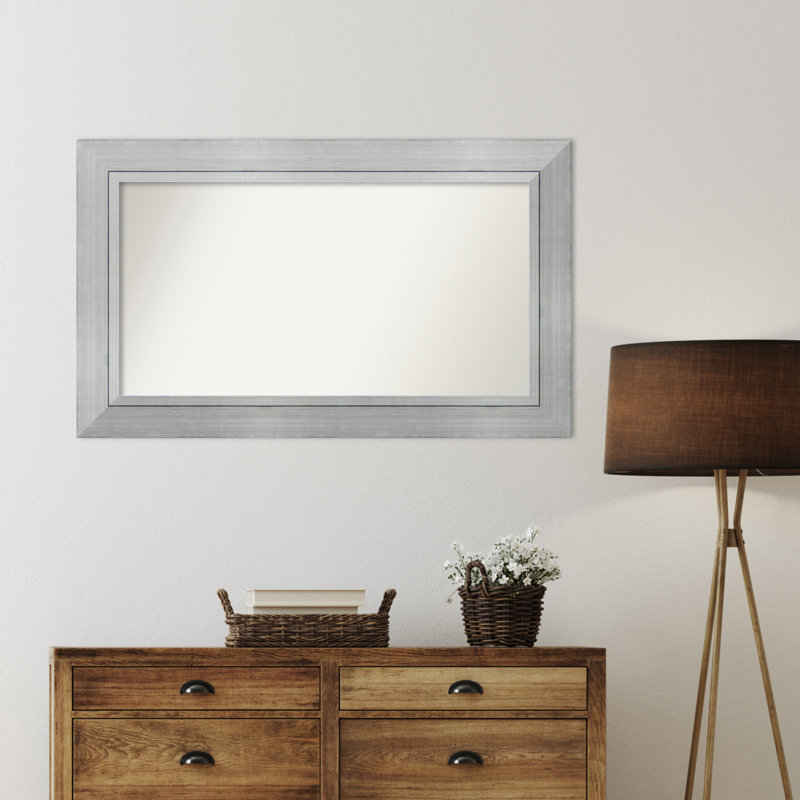 Miroir mural en bois massif Yousef, 27,25 po x 45,25 po, Rectangle