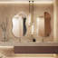 Irregular Metal Framed Wall Mirror, Asymmetrical Mirrors-779110839-774012160