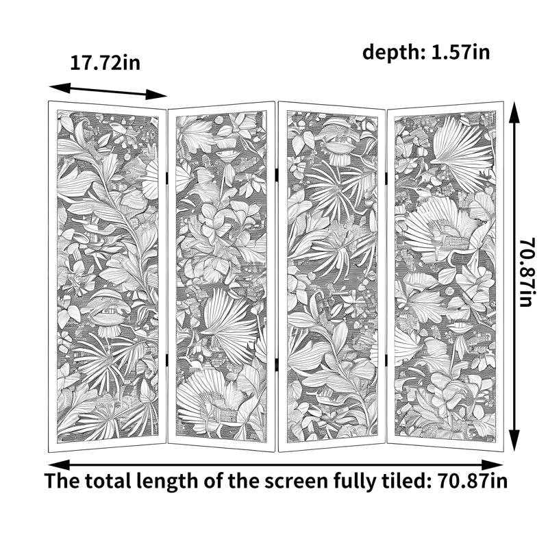 Écran secret Rainforest, H 70,87 po x l 70,87 po x P 15,7 po
