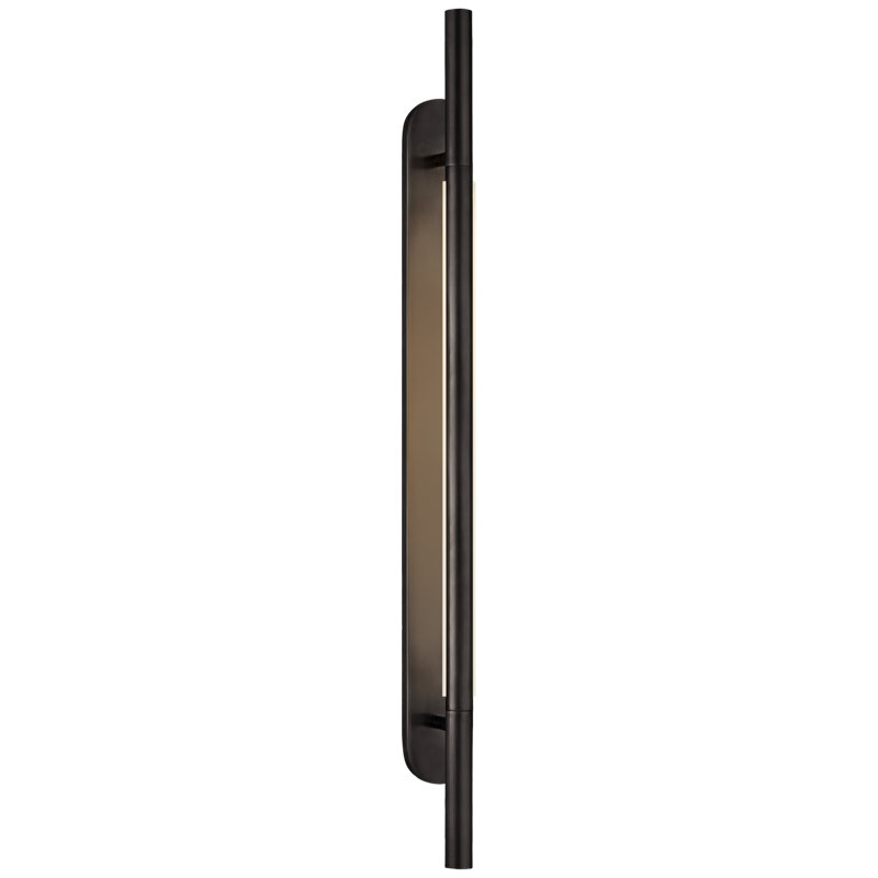 Kelly Wearstler Rousseau Bracketed Sconce, 30" H x 2.5" W x 4" D, Bronze
